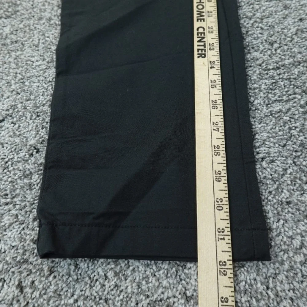 Ralph Lauren Pants Mens 36X32 Black Chino Trouser Flat Front Stretch Performance